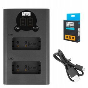 Ładowarka dwukanałowa Newell DL-USB-C do akumulatorów LP-E17 do Canon