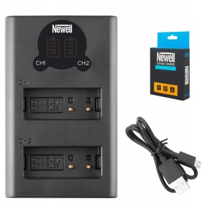 Ładowarka dwukanałowa Newell DL-USB-C do akumulatorów DMW-BLG10 do Panasonic