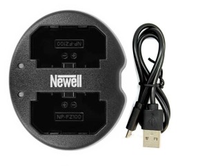 Ładowarka dwukanałowa Newell SDC-USB do akumulatorów NP-FZ100 do Sony