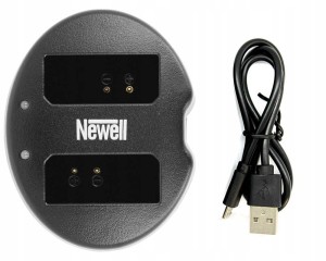 Ładowarka dwukanałowa Newell SDC-USB do akumulatorów LP-E10 do Canon