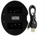 Ładowarka dwukanałowa Newell SDC-USB do akumulatorów LP-E17 do Canon