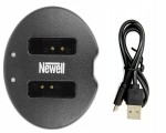 Ładowarka dwukanałowa Newell SDC-USB do akumulatorów NB-13L do Canon