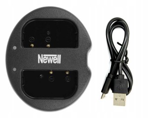 Ładowarka dwukanałowa Newell SDC-USB do akumulatorów DMW-BLF19E do Panasonic