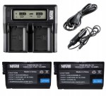 Zestaw ładowarka DUAL CHARGER + 2 akumulatory Newell EN-EL15 do Nikon