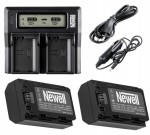 Zestaw ładowarka DUAL CHARGER+2 akumulatory Newell NP-FZ100 do Sony