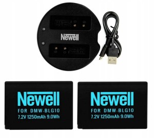 Zestaw ładowarka SDC-USB + 2 akumulatory Newell DMW-BLG10 do Panasonic