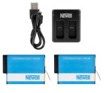 Zestaw ładowarka SDC-USB NEWELL + 2 akumulatory Newell AABAT-001 do GoPro 5