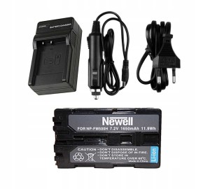 Zestaw ładowarka sieciowa + akumulator NEWELL NP-FM500H do Sony