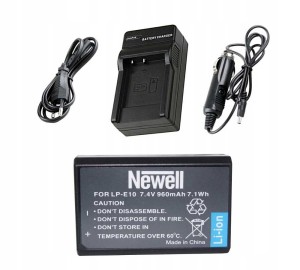 Zestaw ładowarka sieciowa + akumulator Newell LP-E10 do Canon