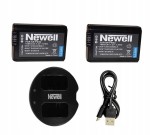Zestaw ładowarka SDC-USB + 2 akumulatory Newell NP-FW50 do Sony