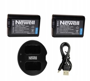 Zestaw ładowarka SDC-USB + 2 akumulatory Newell NP-FW50 do Sony