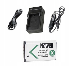 Zestaw ładowarka sieciowa  + akumulator Newell NP-BX1 do Sony