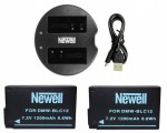 Zestaw ładowarka DUAL SDC-USB + 2 akumulatory Newell DMW-BLC12 do Panasonic