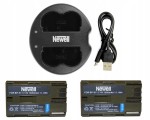 Zestaw ładowarka SDC-USB+ 2 akumulatory Newell BP-511 do Canon