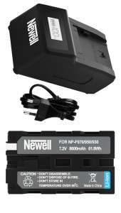 Zestaw ładowarka ULTRA FAST FM + akumulator Newell NP-F970 do Sony