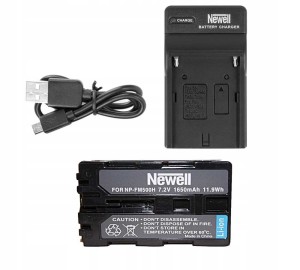 Zestaw ładowarka DC-USB + akumulator Newell NP-FM500H do Sony