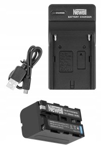 Zestaw ładowarka DC-USB + akumulator Newell NP-F770 do Sony