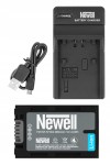 Zestaw ładowarka DC-USB + akumulator Newell NP-FV100A do Sony