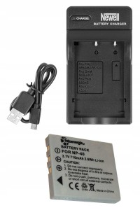 Zestaw ładowarka DC-USB +  akumulator FOTOENERGIA do FUJI NP-40
