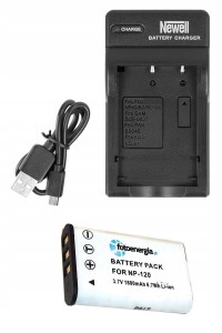 Zestaw ładowarka DC-USB + akumulator FOTOENERGIA do FUJI NP-120