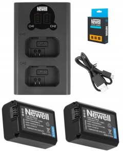 Zestaw  ładowarka DL-USB-C +2 akumulatory Newell  NP-FW50 do Sony