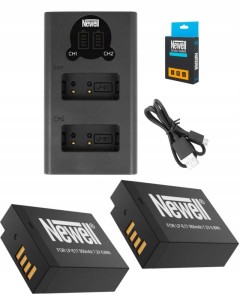 Zestaw ładowarka  DL-USB-C + 2 akumulatory Newell LP-E17 do Canon