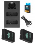 Zestaw ładowarka DL-USB-C + 2 akumulatory Newell EN-EL14 do Nikon