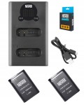 Zestaw ładowarka DL-USB-C + 2 akumulatory Newell EN-EL23 do Nikon