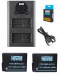 Zestaw ładowarka  DL-USB-C + 2 akumulatory Newell  DMW-BLC12 do Panasonic 