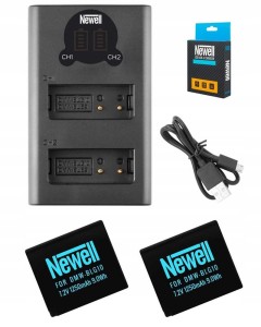 Zestaw ładowarka DL-USB-C + 2 akumulatory Newell DMW-BLG10 do Panasonic
