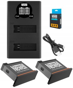 Zestaw ładowarka DL-USB-C + 2 akumulatory Newell  AB1 do Osmo Action
