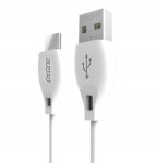 Dudao Kabel USB-C 2.1A 1m biały L4T
