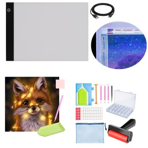 Zestaw tablica LED + haft diamentowy LIS + akcesoria 