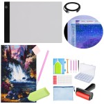 Zestaw tablica LED + haft diamentowy WODOSPAD + akcesoria 