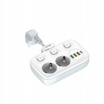 Listwa zasilająca USB przedłużacz QC3.0 PD 20W