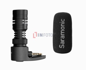 Mikrofon pojemnościowy Saramonic SmartMic+ do smartfonów ze złączem mini Jack TRRS
