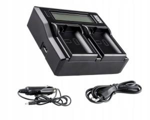 Ładowarka dwukanałowa Newell DC-LCD do akumulatorów DMW-BLF19E do Panasonic