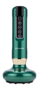 Masażer antycellulitowy z funkcją bańki chinskiej Humanas DermaSmooth - zielony