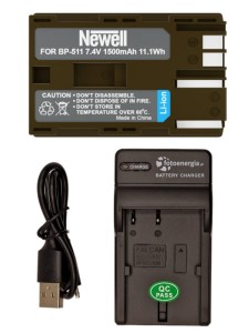 ZESTAW ŁADOWARKA USB FOTOENERGIA + AKUMULATOR NEWELL BP 511