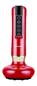 Masażer antycellulitowy z funkcją bańki chinskiej Humanas DermaSmooth - czerwony