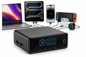 Ładowarka sieciowa Newell GaN 240 W TFT - EU